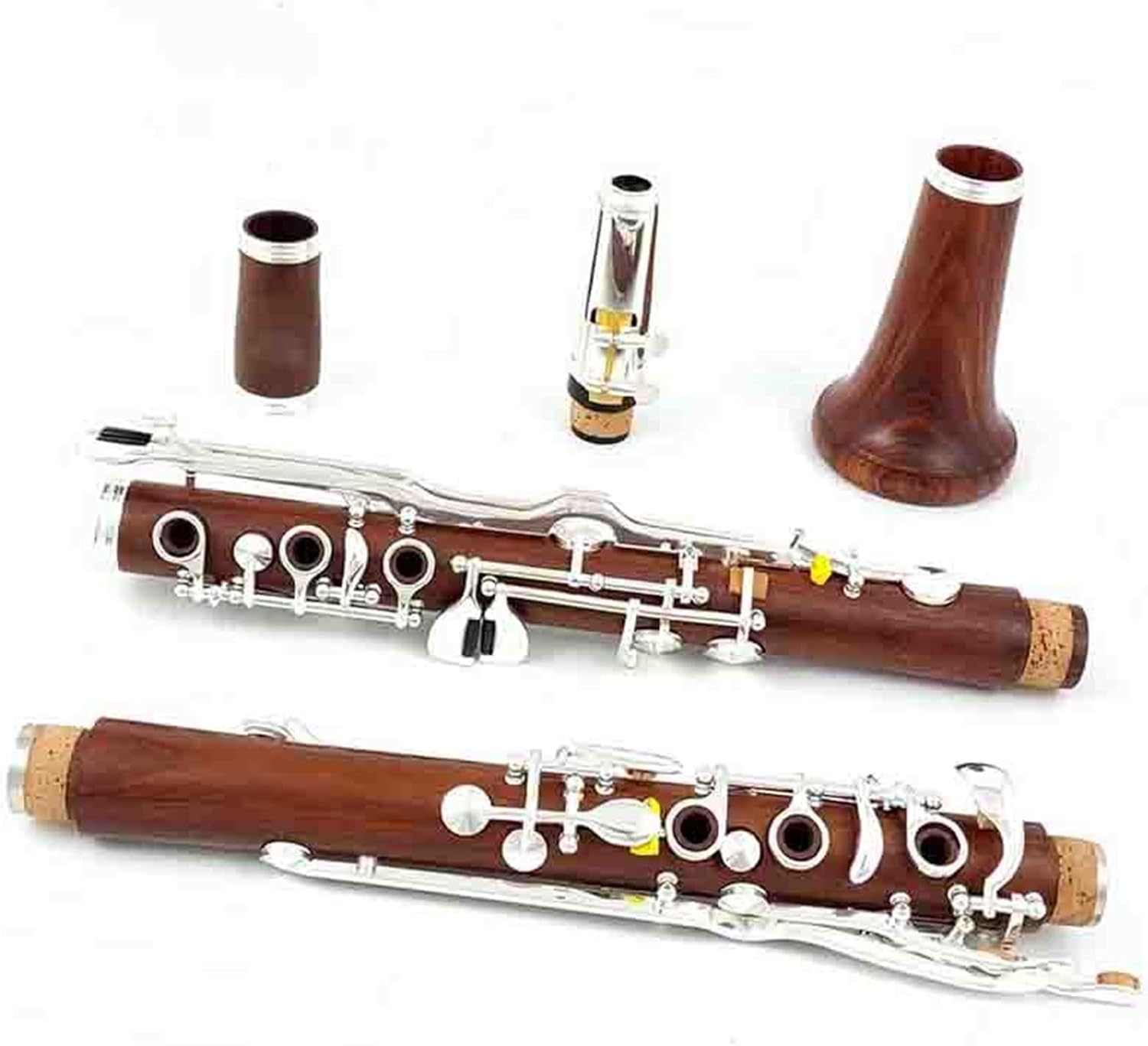 クラリネット 木製 銀メッキパーツ付き Amazon | クラリネット 木製クラリネット楽器 Bフラットクラリネット